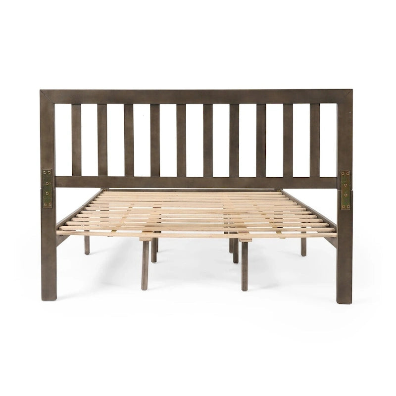 Letto a piattaforma in legno di acacia, Queen Size