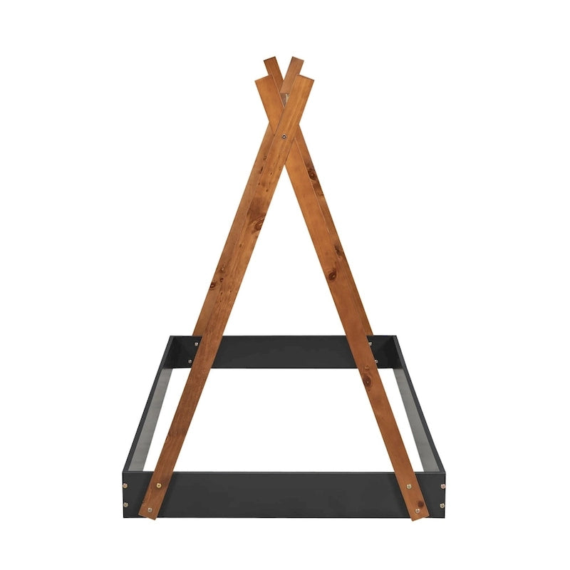 Letto a pavimento da tenda con struttura triangolare