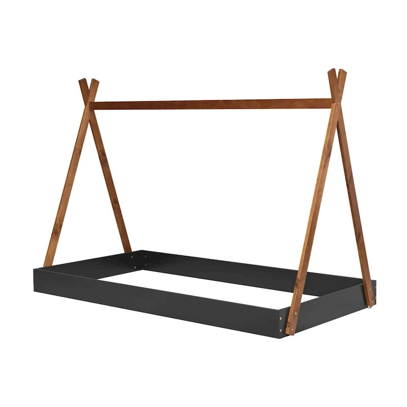 Letto a pavimento da tenda con struttura triangolare