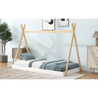 Letto a pavimento da tenda con struttura triangolare