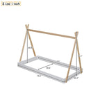 Letto a pavimento da tenda con struttura triangolare