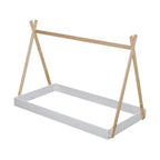 Letto a pavimento da tenda con struttura triangolare
