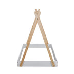 Letto a pavimento da tenda con struttura triangolare