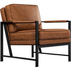 Poltrona di design retrò in similpelle