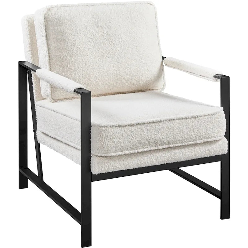 Poltrona di design retrò in similpelle