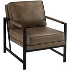Poltrona di design retrò in similpelle