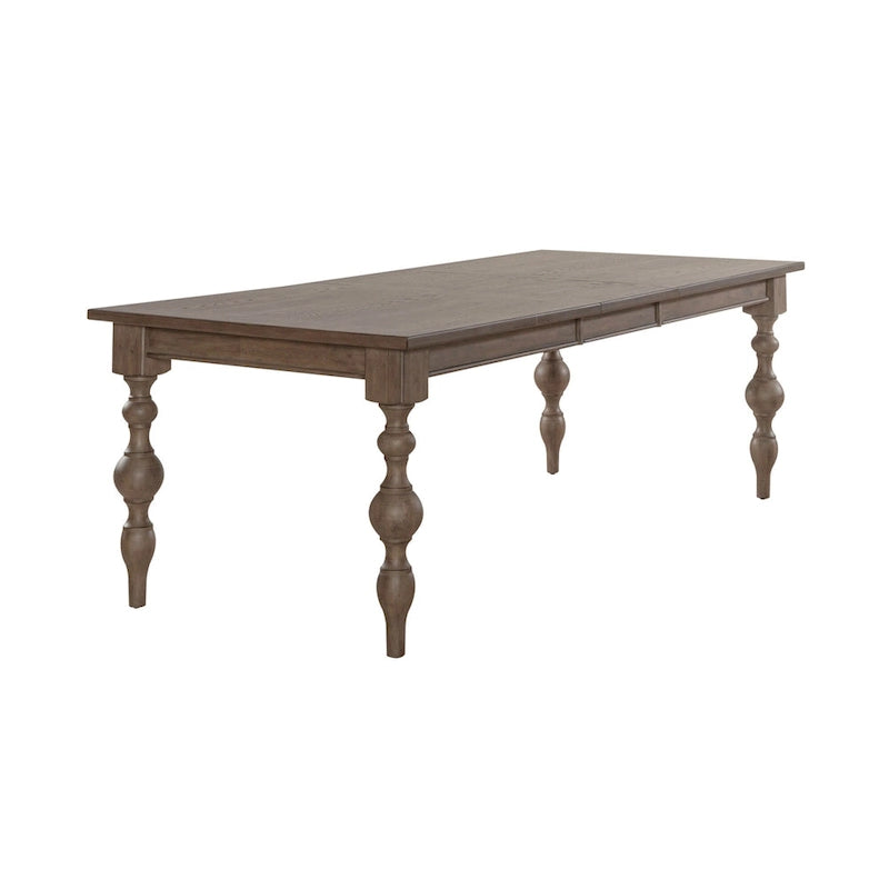 Tavolo rettangolare Americana Farmhouse Dusty Taupe 7 pezzi