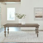 Tavolo rettangolare Americana Farmhouse Dusty Taupe 7 pezzi
