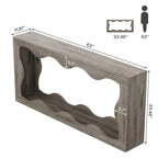 Tavolino/consolle da divano a 2 ripiani in legno per ingresso/soggiorno