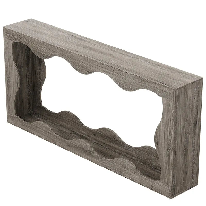 Tavolino/consolle da divano a 2 ripiani in legno per ingresso/soggiorno