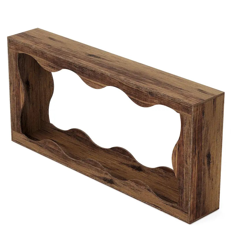 Tavolino/consolle da divano a 2 ripiani in legno per ingresso/soggiorno