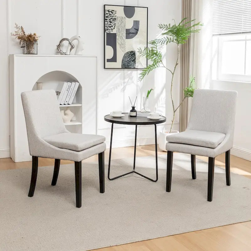 Sedie da pranzo moderne, confezione da 2, sedie imbottite per cucina e sala da pranzo