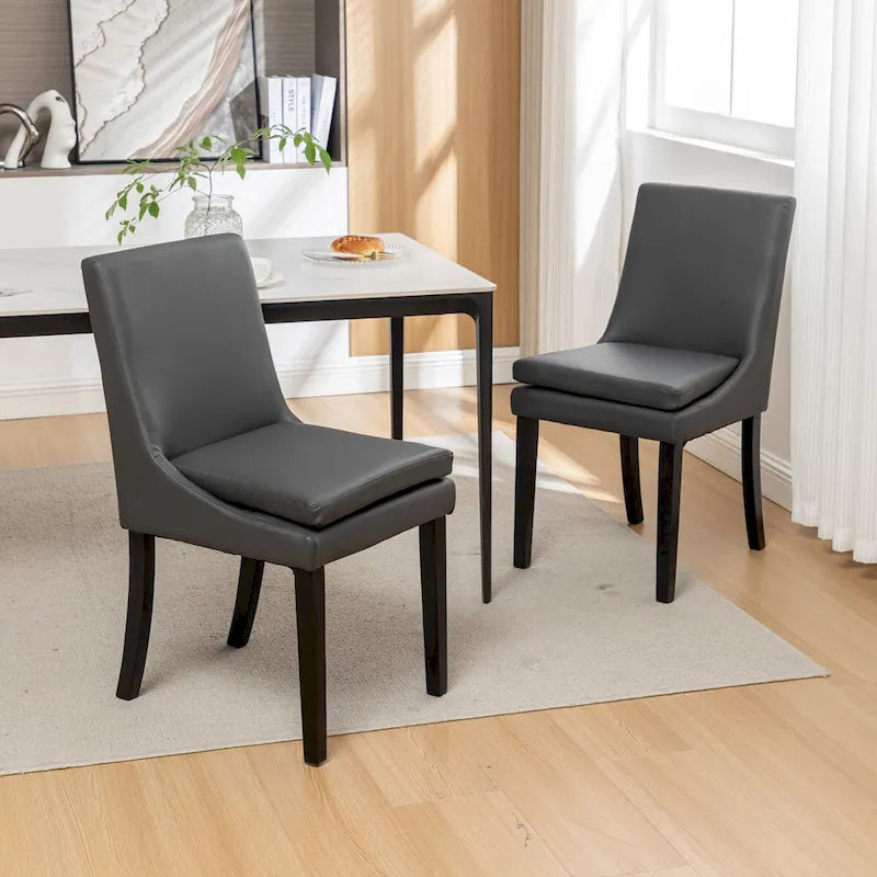 Sedie da pranzo moderne, confezione da 2, sedie imbottite per cucina e sala da pranzo