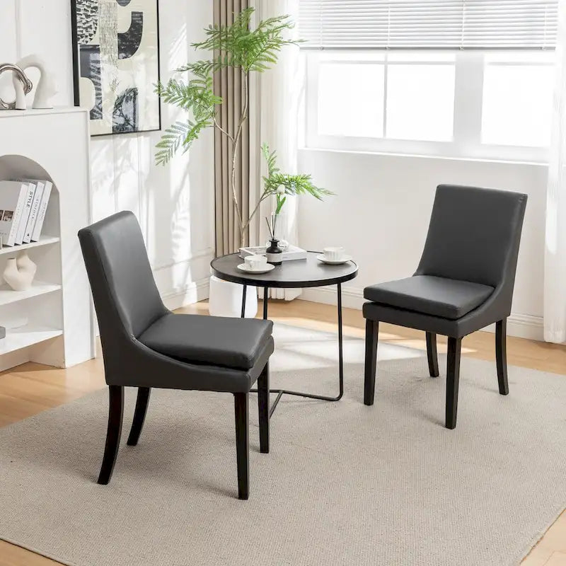 Sedie da pranzo moderne, confezione da 2, sedie imbottite per cucina e sala da pranzo