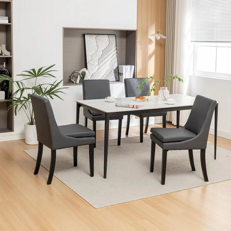 Sedie da pranzo moderne, confezione da 2, sedie imbottite per cucina e sala da pranzo