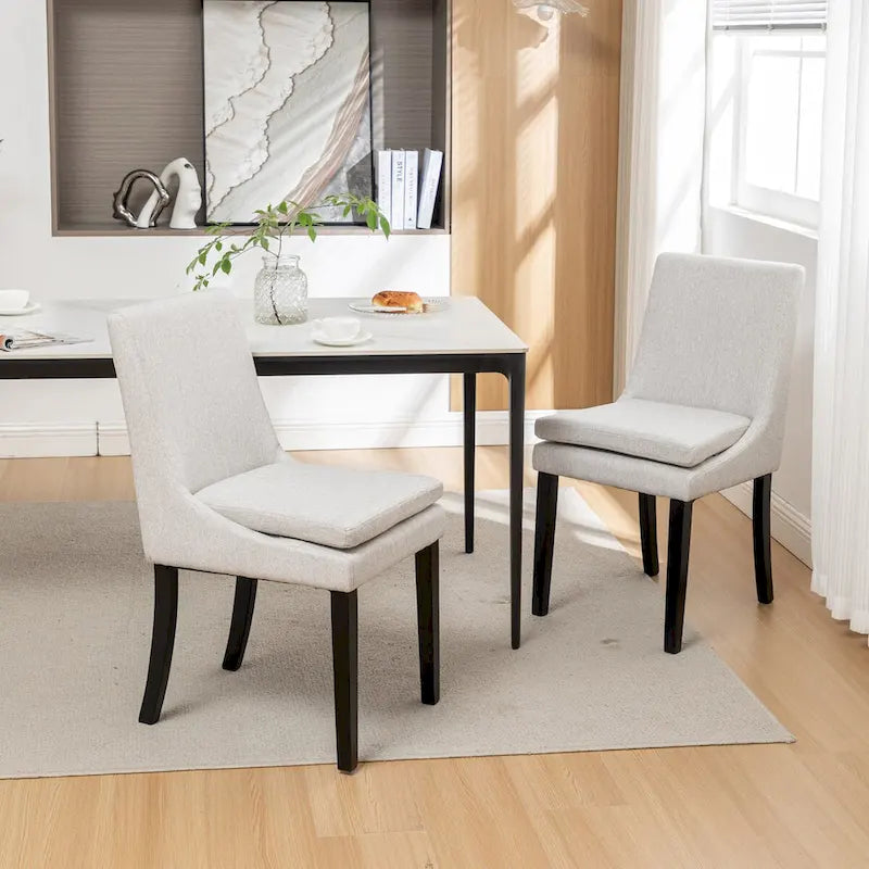 Sedie da pranzo moderne, confezione da 2, sedie imbottite per cucina e sala da pranzo