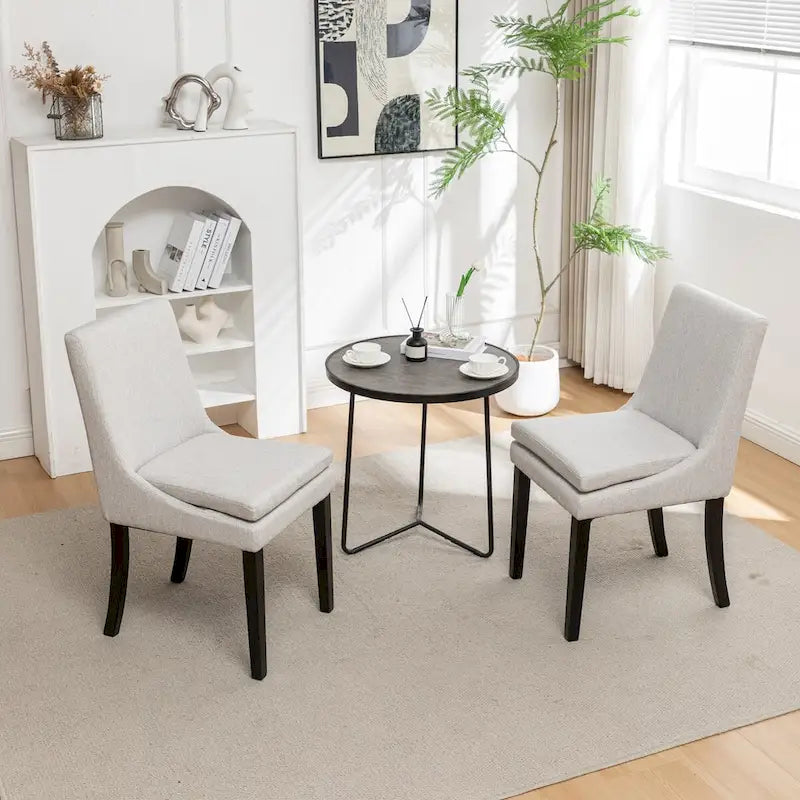 Sedie da pranzo moderne, confezione da 2, sedie imbottite per cucina e sala da pranzo