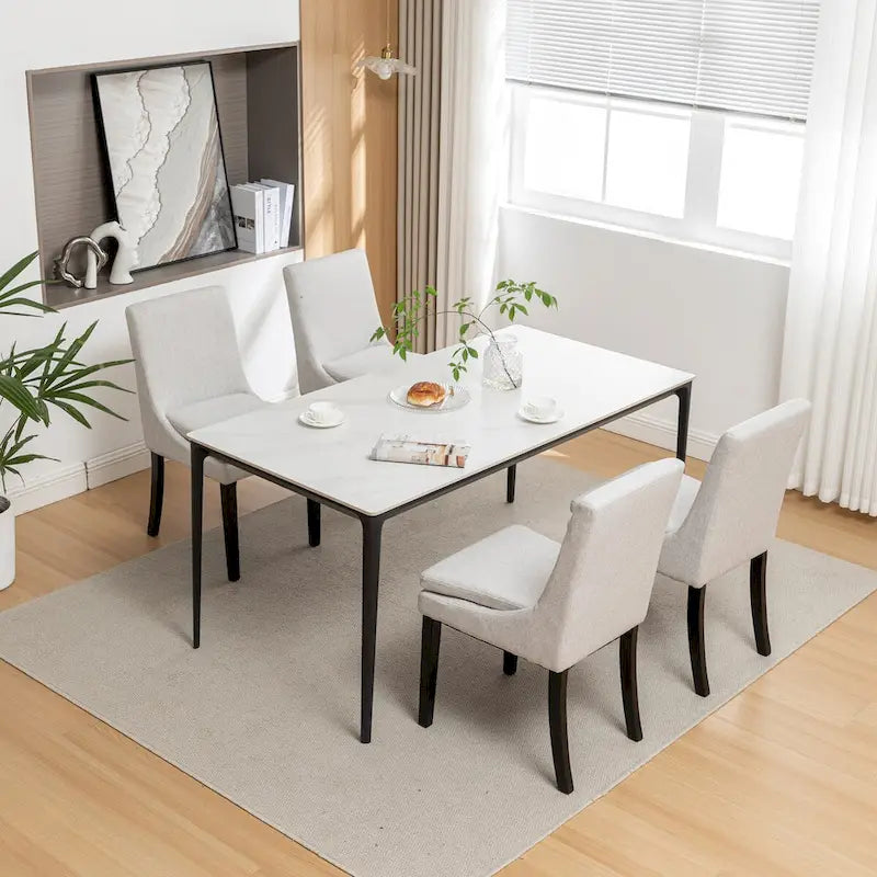 Sedie da pranzo moderne, confezione da 2, sedie imbottite per cucina e sala da pranzo