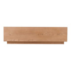 Aurelle Home Rustic Oak Rectangular Coffee Table