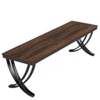 Tavolo da Pranzo Rettangolare per 6-8 Persone, Tavoli da Cucina Grandi in Legno da 198 cm Stile Rustico