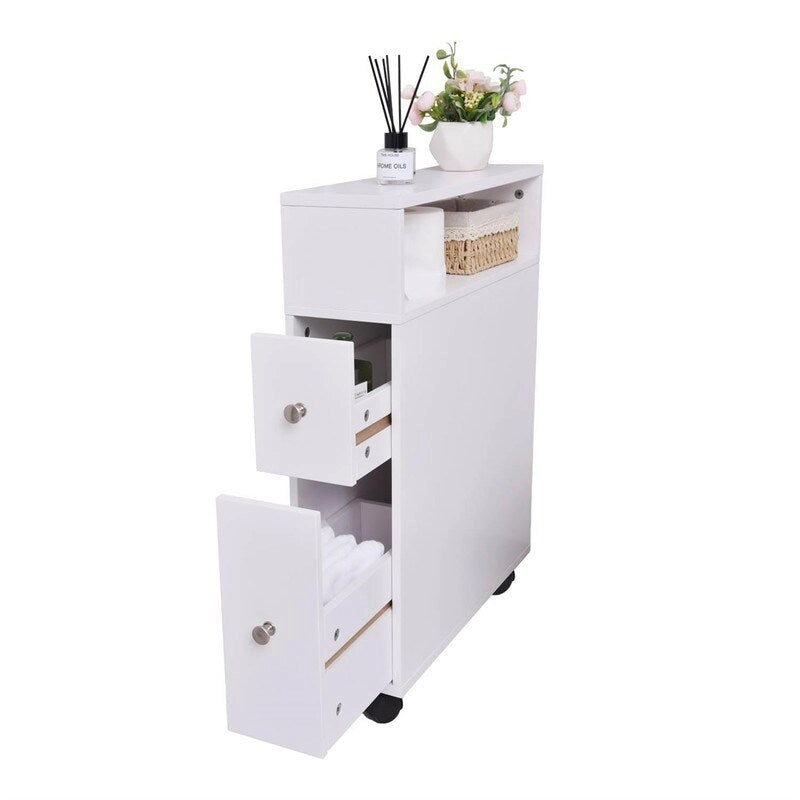 Mobiletto portaoggetti per bagno piccolo - 6.3P x 20.5L x 25.6A