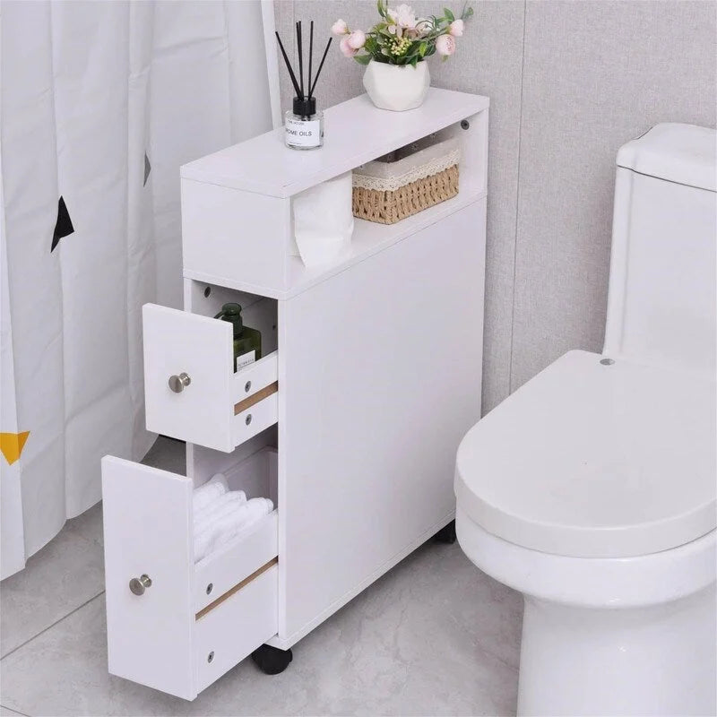 Mobiletto portaoggetti per bagno piccolo - 6.3P x 20.5L x 25.6A