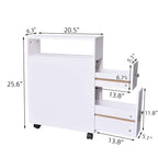Mobiletto portaoggetti per bagno piccolo - 6.3P x 20.5L x 25.6A