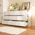 Comò Contenitore Bianco con 6 Cassetti per Camera da Letto, Sala da Pranzo e Cucina