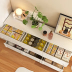 Comò Contenitore Bianco con 6 Cassetti per Camera da Letto, Sala da Pranzo e Cucina